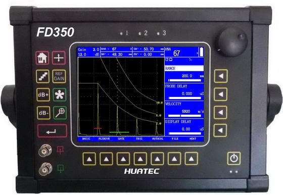 China Digital Portable DAC, AVG Curves Ultrasonic Flaw Detector / UT Flaw Detector FD350 factory