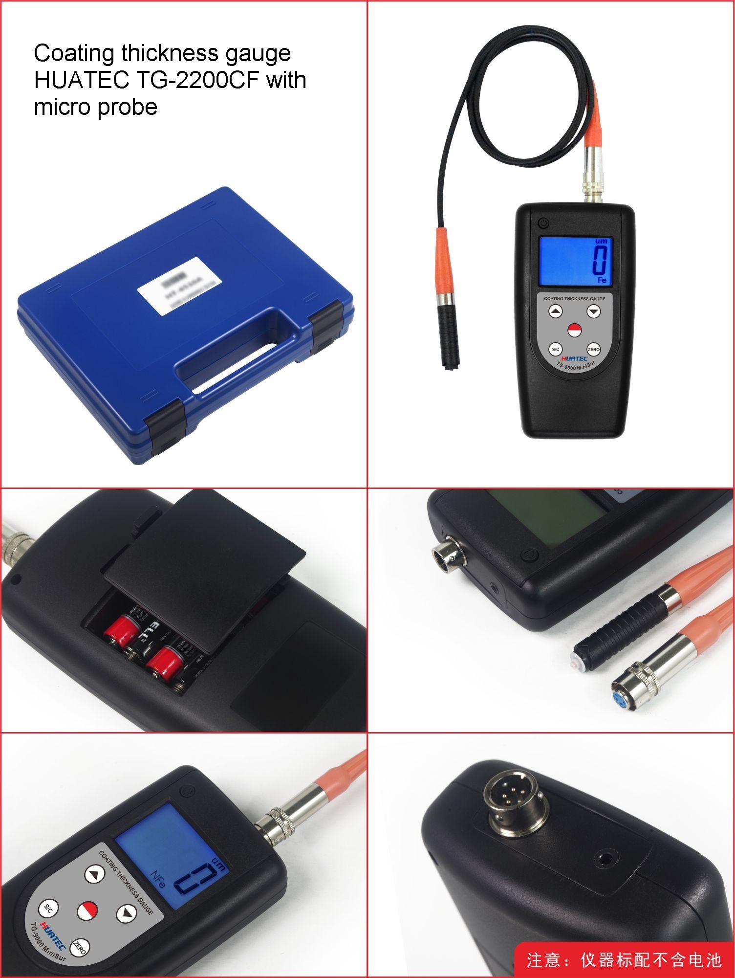 Bluetooth Portable Eddy Current Micro Coating Thickness Tester Gauge