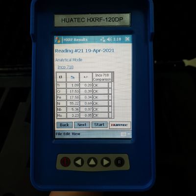 Handheld Alloy Analyzer / Alloy Identification PMI SI-PIN Detector HXRF-120DP
