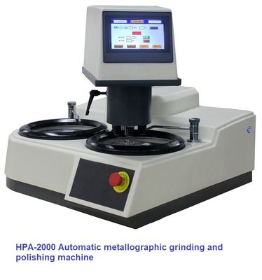 6 Samples Plc Control Metallographic Grinding And Polishing Machine Single Disc Automatic