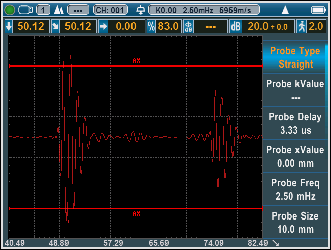 DAC AVG Video Recorder Ultrasound Flaw Detector Auto Calibration For Metal