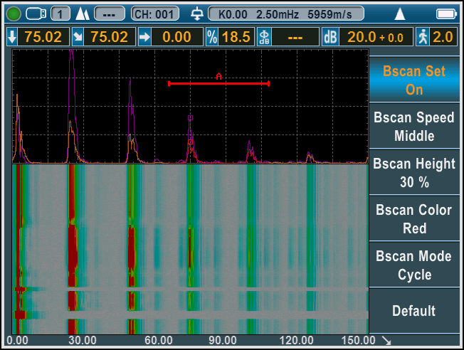 DAC AVG Video Recorder Ultrasound Flaw Detector Auto Calibration For Metal