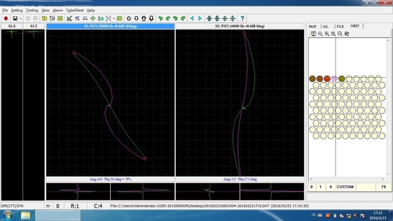 Heat Exchanger And Boiler Tube Eddy Current Detector With Tube Sheet Mapping