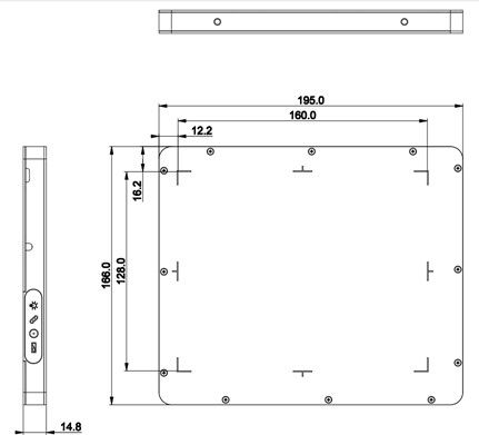 Amorphous Silicon Sensors Flat Panel Detector Lightweight Suitable For High Energy Detection 15MV