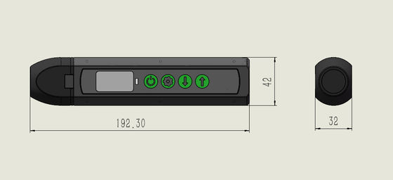 RS485 Ethernet Non contact no coupling Single echo Dual echo EMAT Ultrasonic Thickness Gauge TG-14D