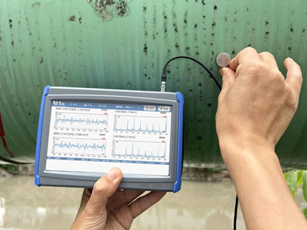 Advanced FFT Spectrum Analysis Dual Channel Synchronous Acoustic Emission Valve Leakage Detector With Optional Gain