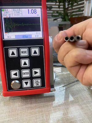 A scan B scan 0.001mm htigh resolution penetrating coating ultrasonic thickness gauge