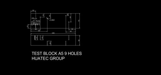 Carbon Steel A5 BS2704 Ultrasonic Calibration Blocks