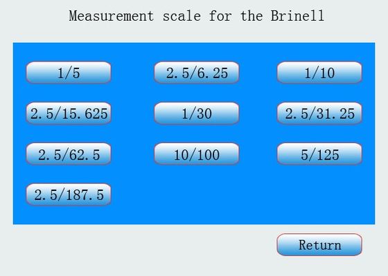 62.5-3000 Kgf Closed Loop Brinell Testing Machine Auto Turret Touch Screen Bench Type