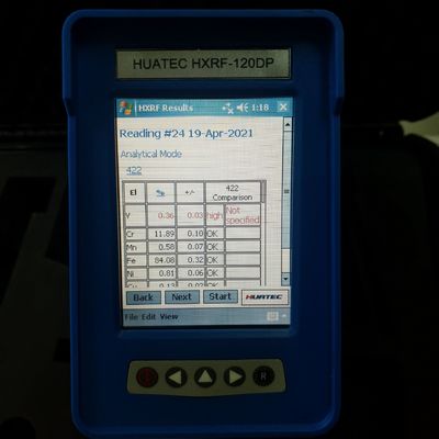 Handheld Alloy Analyzer / Alloy Identification PMI SI-PIN Detector HXRF-120DP