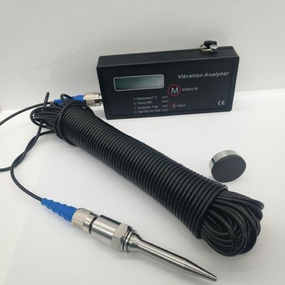 Piezoelectric Transducer Sensor Lcd Digital Vibration Meter Handheld