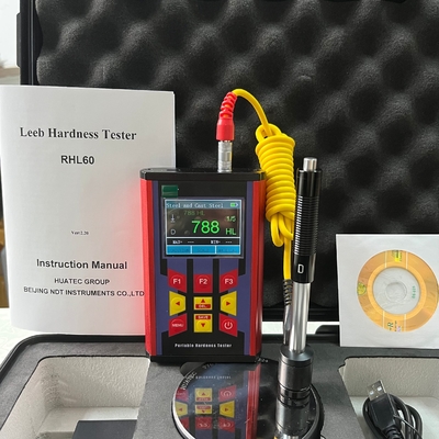 Color Lcd Rechargeable Battery Portable Hardness Tester Customized Material For Metals