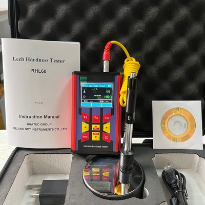 Color Lcd Rechargeable Battery Portable Hardness Tester Customized Material For Metals