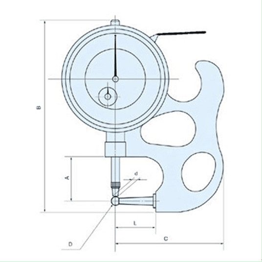 Dial Pipe Gauges with Sometogical Lifting Handle and Upward Shockprool